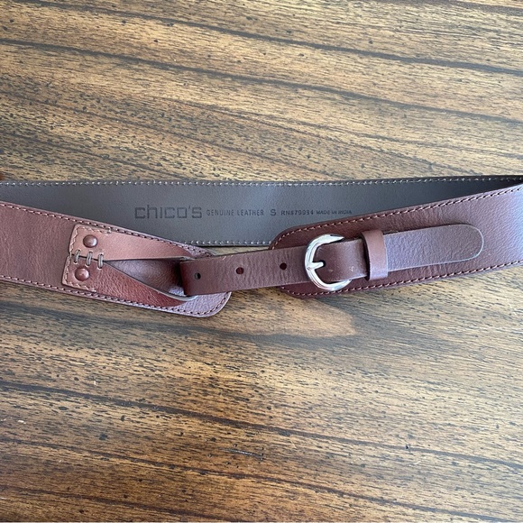 Chico's Accessories - Chico’s Brown Leather Belt size Small
